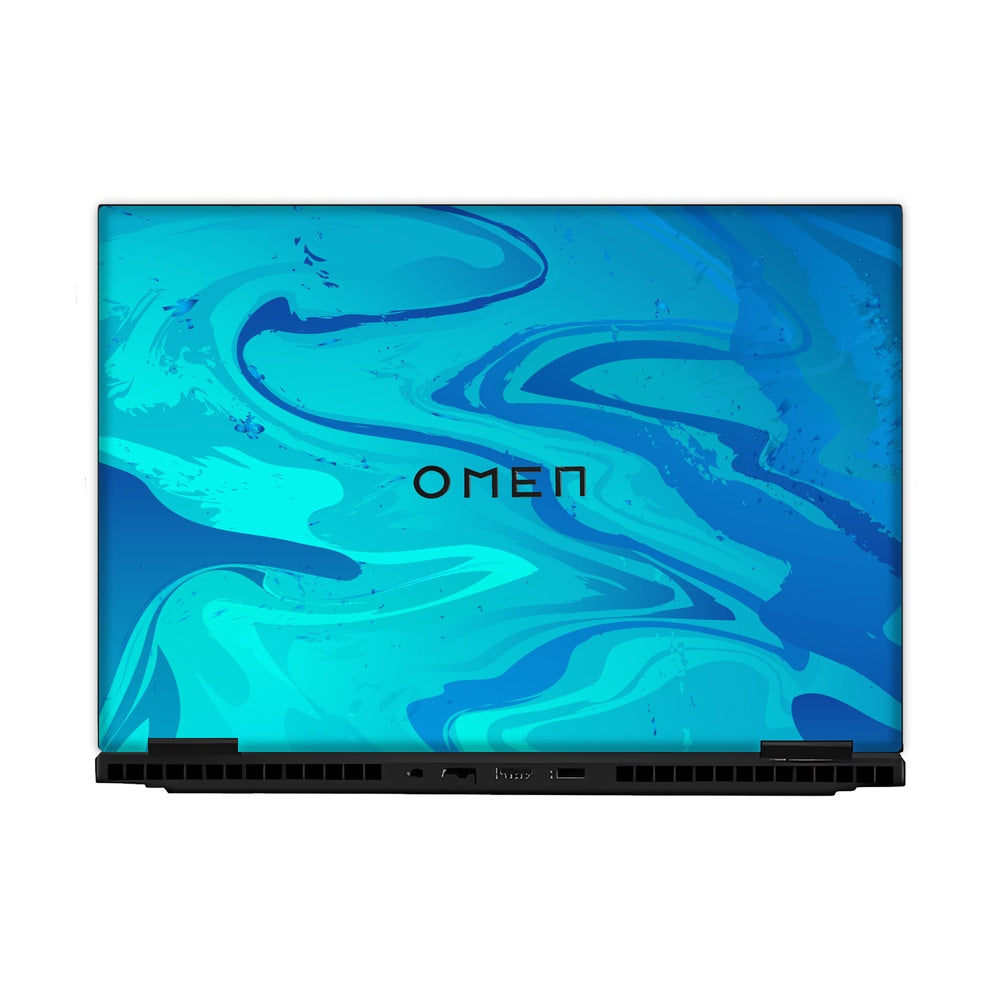Poseidon Blue skin on Hp Omen Gaming 16-AM0241TX by Decalz