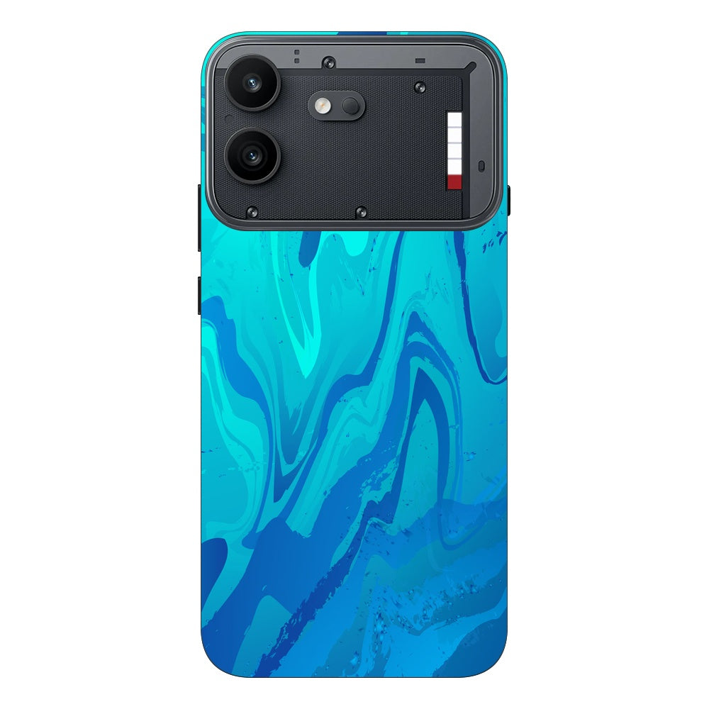 Poseidon Blue skin on Nothing Phone 4B by Decalz