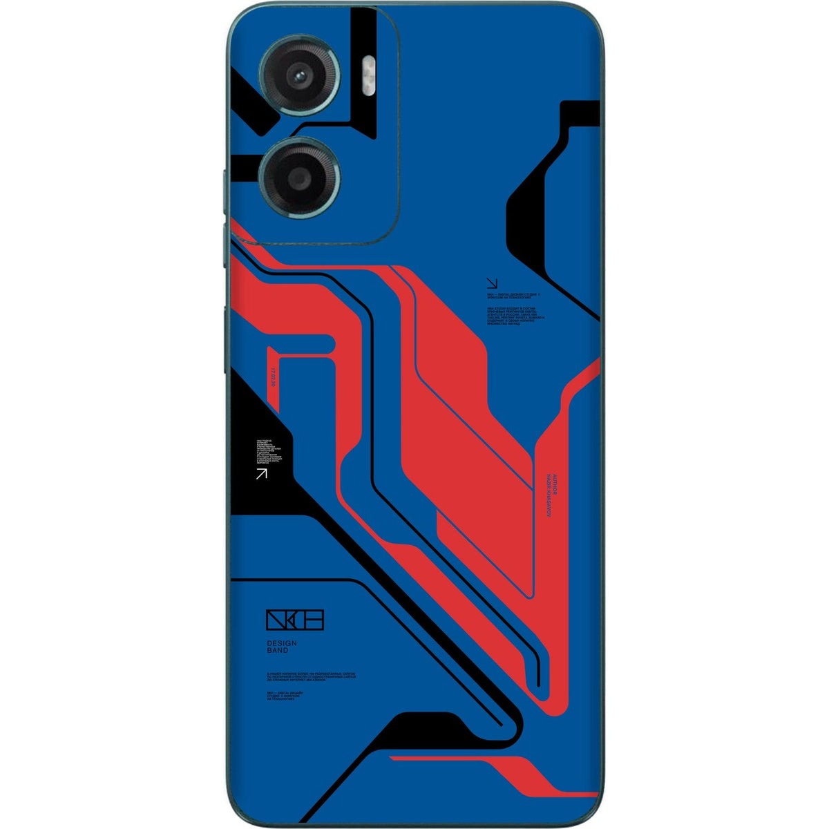 Prime Blue skin on Moto G05 by Decalz