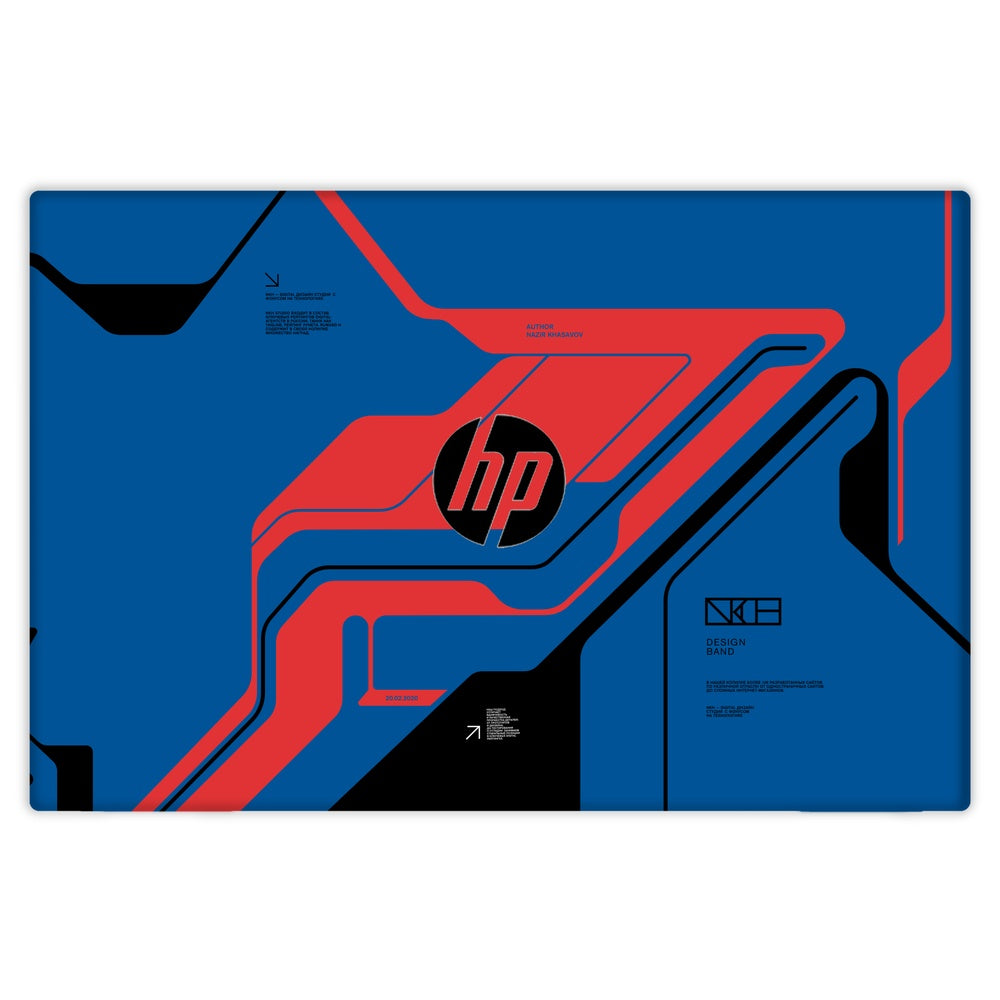 Prime Blue skin on Hp Pavilion 14 DV0042UR by Decalz