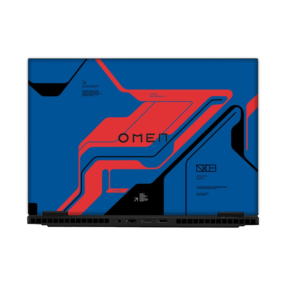 Prime Blue skin on Hp Omen Gaming 16-AM0241TX by Decalz
