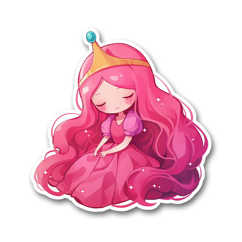 Princess Bubblegum Adventure Time Pink Kawaii Sticker