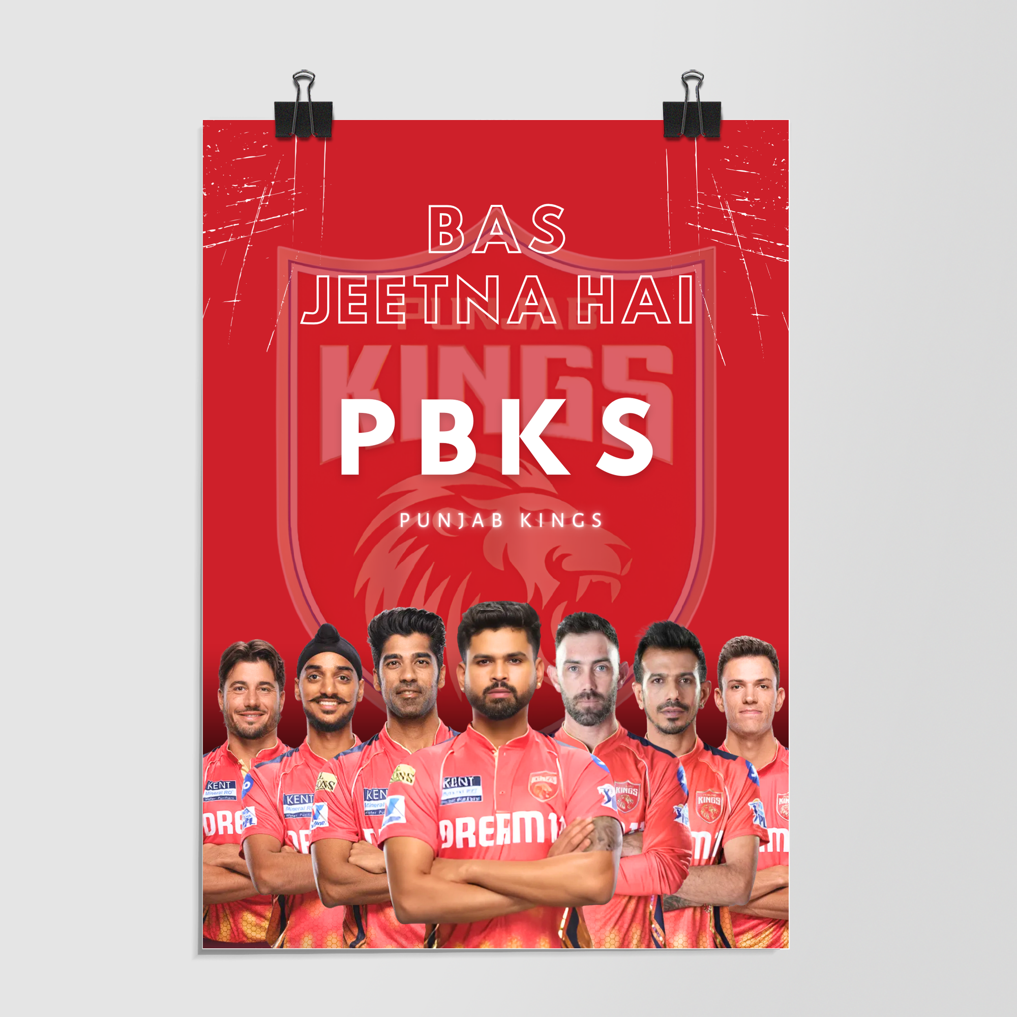 Punjab Kings Team by Decalz