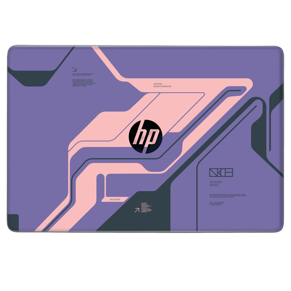 Purple Cyberpunk skin on Hp Elitebook 820 G3 by Decalz