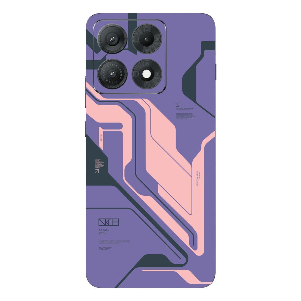 Purple Cyberpunk skin on Moto Edge 70 Max (5G) by Decalz