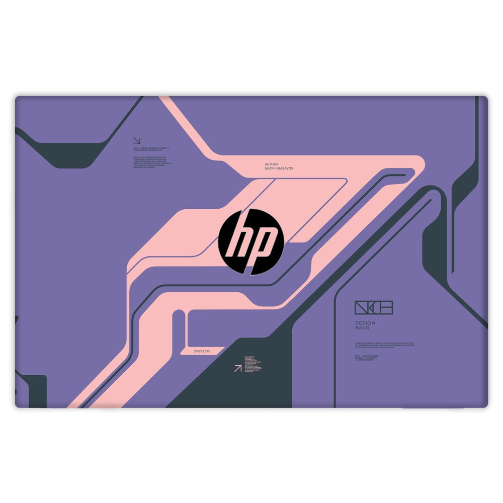 Purple Cyberpunk skin on Hp ProBook 440 G7 by Decalz