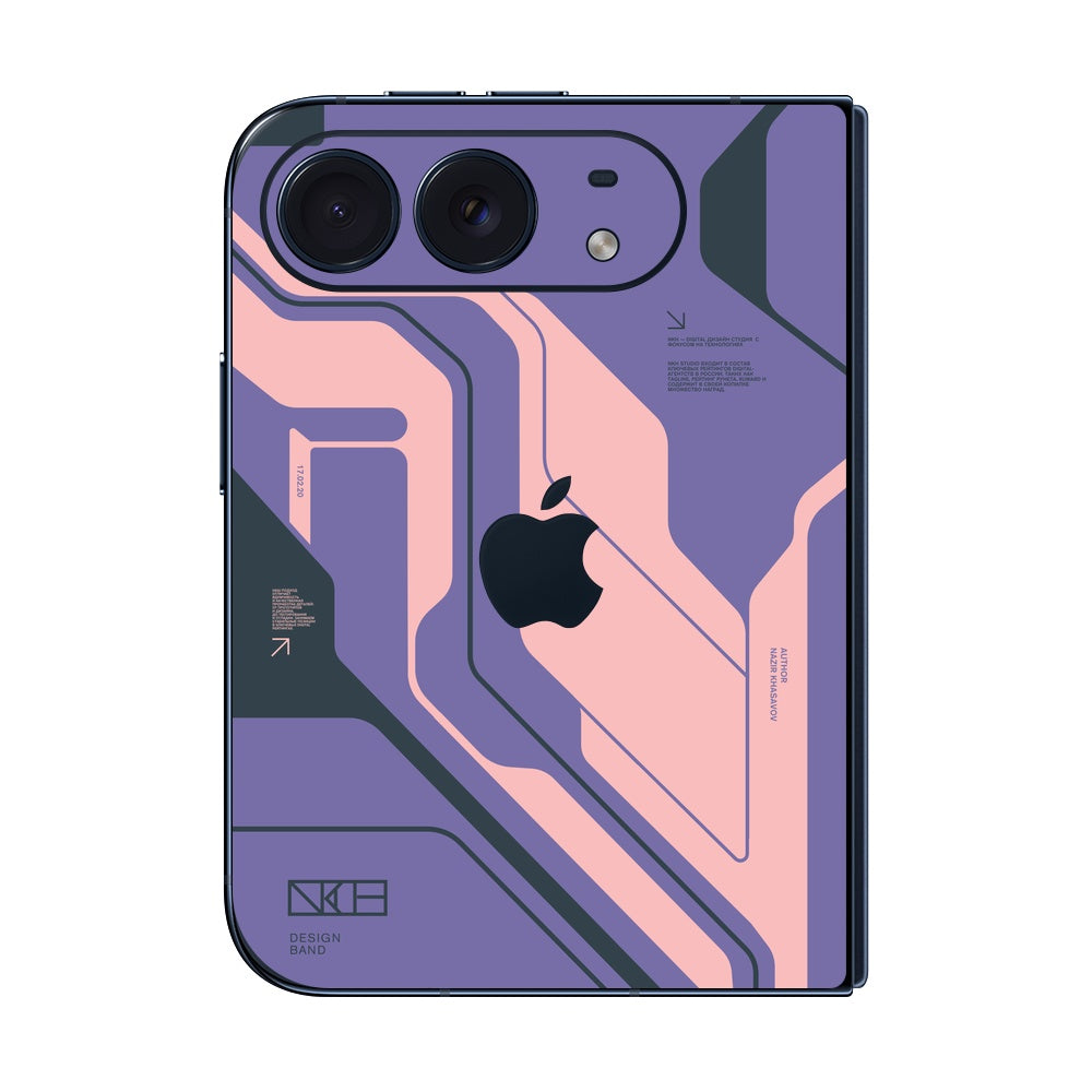 iPhone Duo Purple Cyberpunk skin