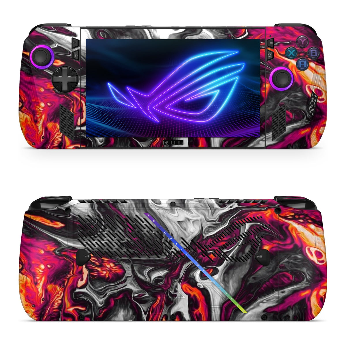 Red Hot Lava Asus ROG Xbox Ally X skin by Decalz