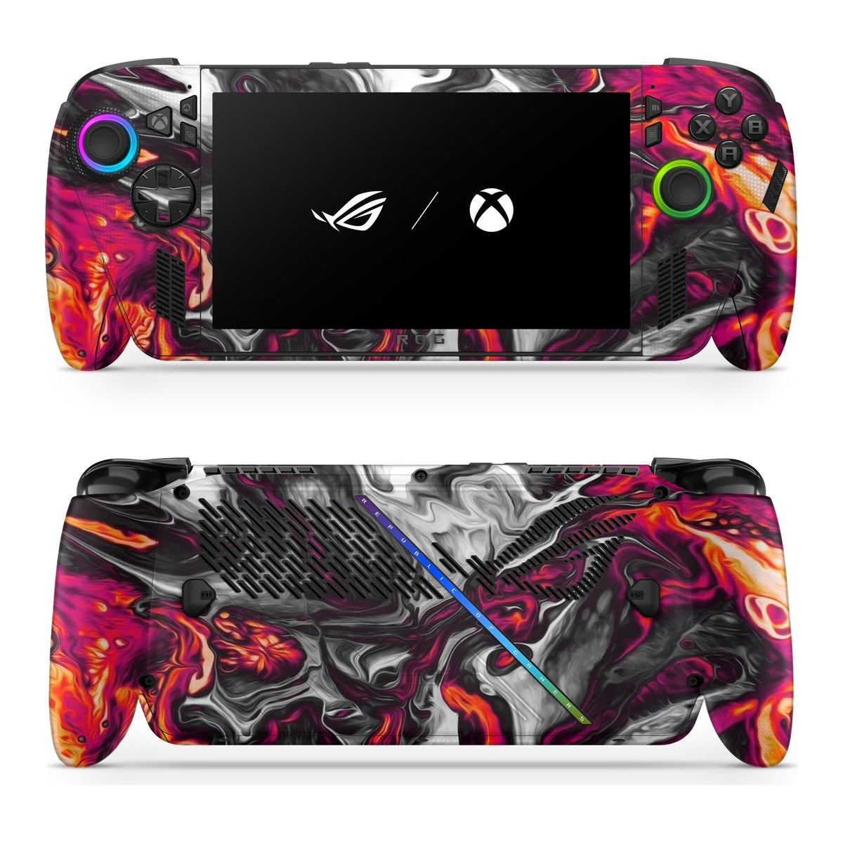 Red Hot Lava Asus ROG Xbox Ally skin by Decalz
