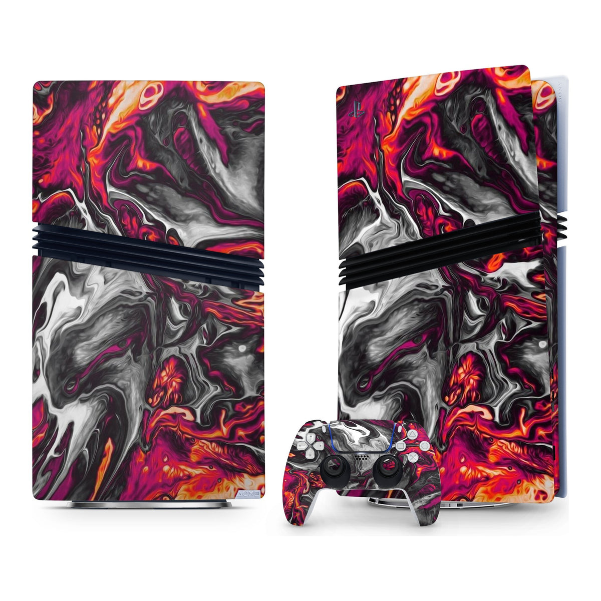 Red Hot Lava PlayStation 5 Pro skin by Decalz