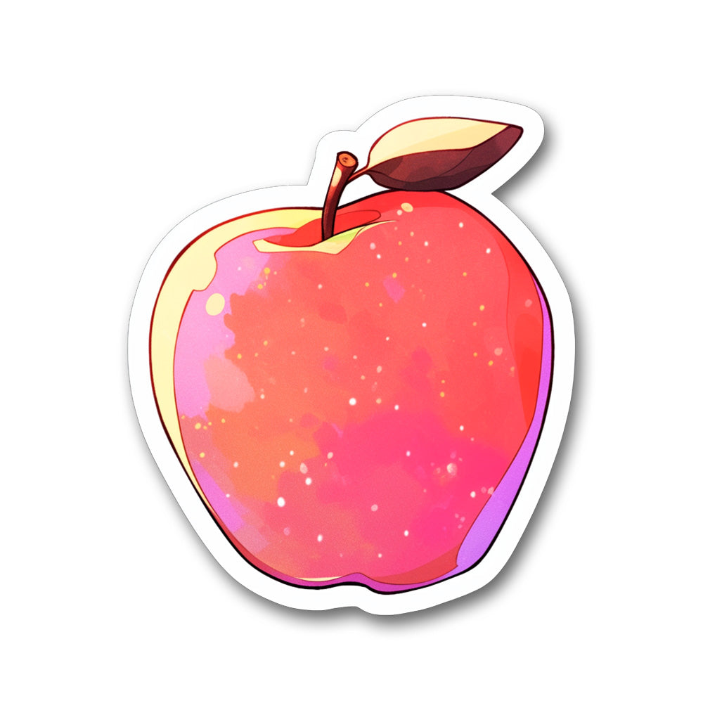 Red Apple Aesthetic Sticker