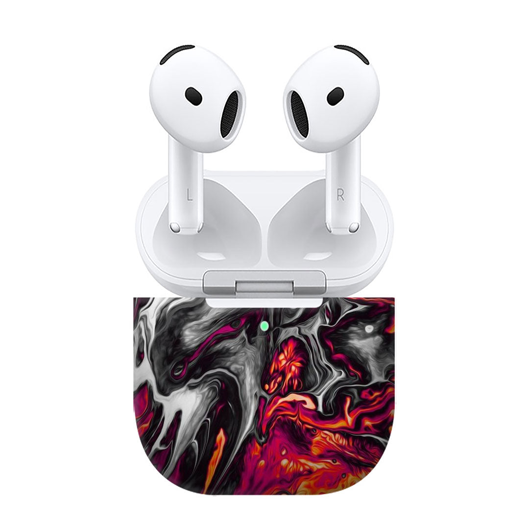 Airpods 4 Red Hot Lava Skins