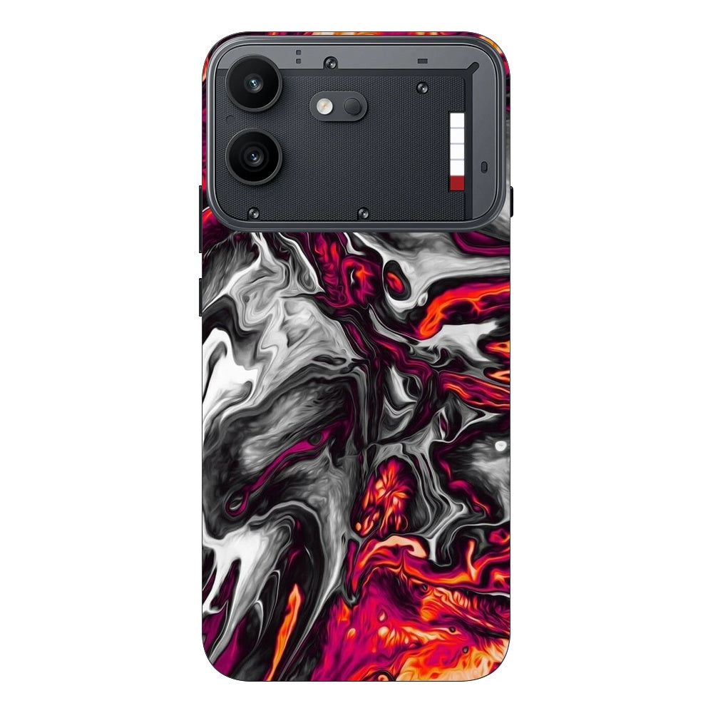 Red Hot Lava skin on Nothing Phone 4B by Decalz