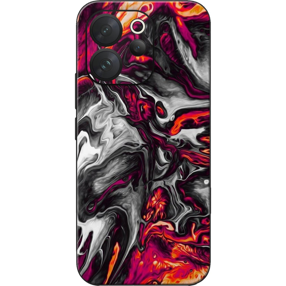 Red Hot Lava skin on Vivo V70 (5G) by Decalz