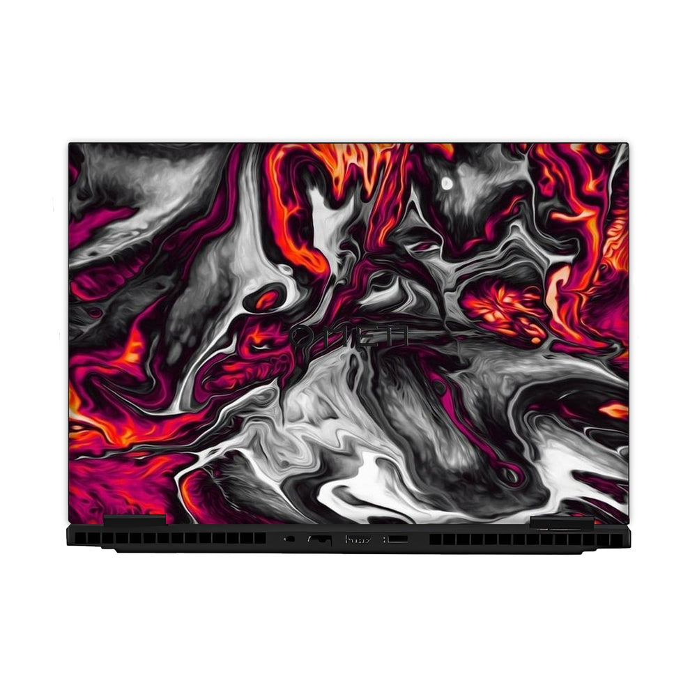 Red Hot Lava skin on Hp Omen Gaming 16-AM0241TX by Decalz