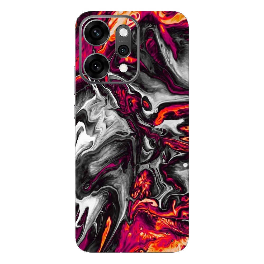 Red Hot Lava skin on Oppo Reno 14 Pro (5G) by Decalz