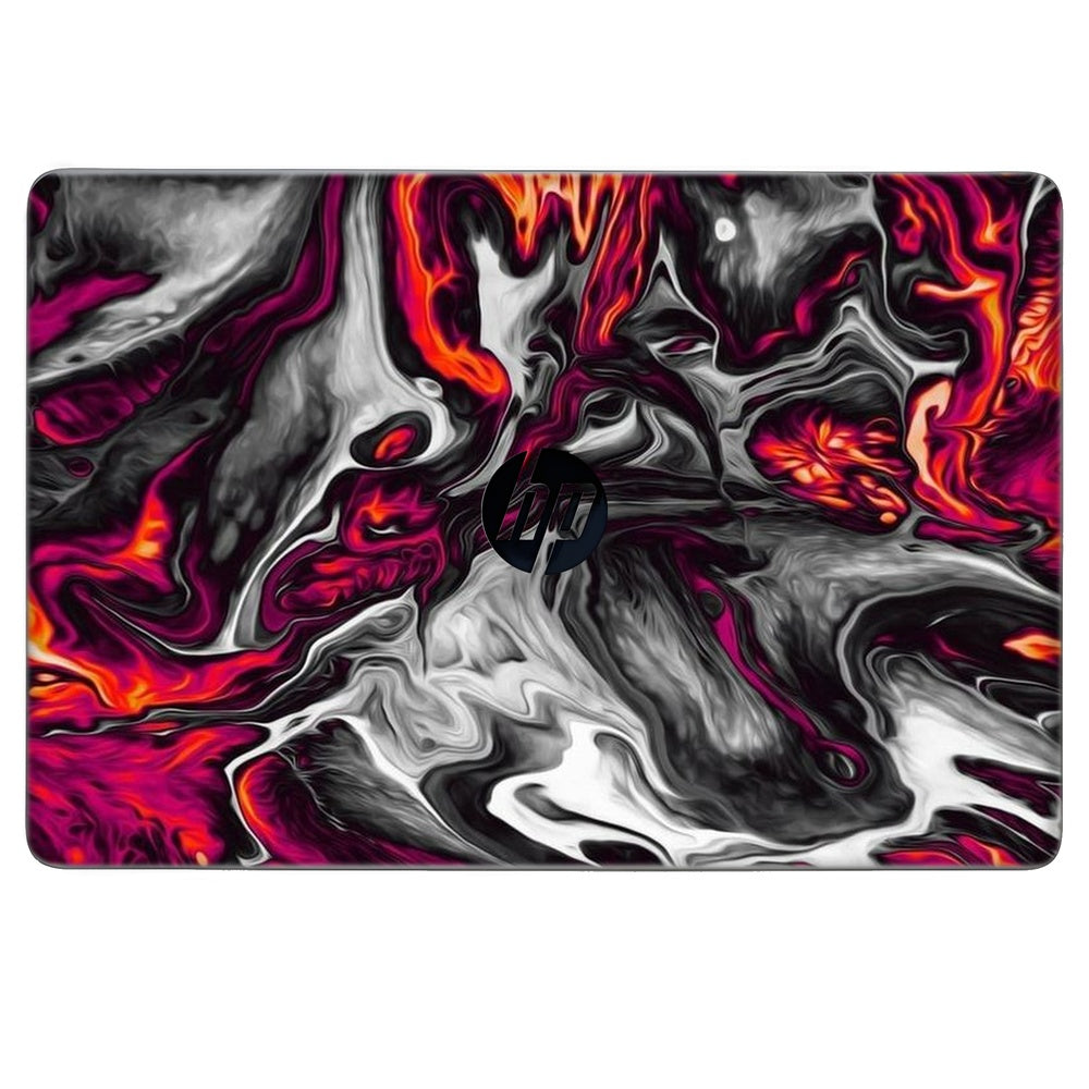 Red Hot Lava skin on Hp Notebook 15s-BS0XX by Decalz