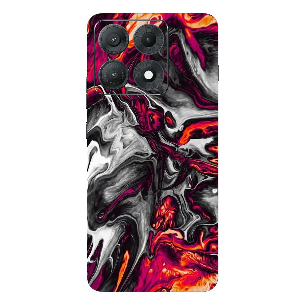 Red Hot Lava skin on Moto Edge 70 Max (5G) by Decalz