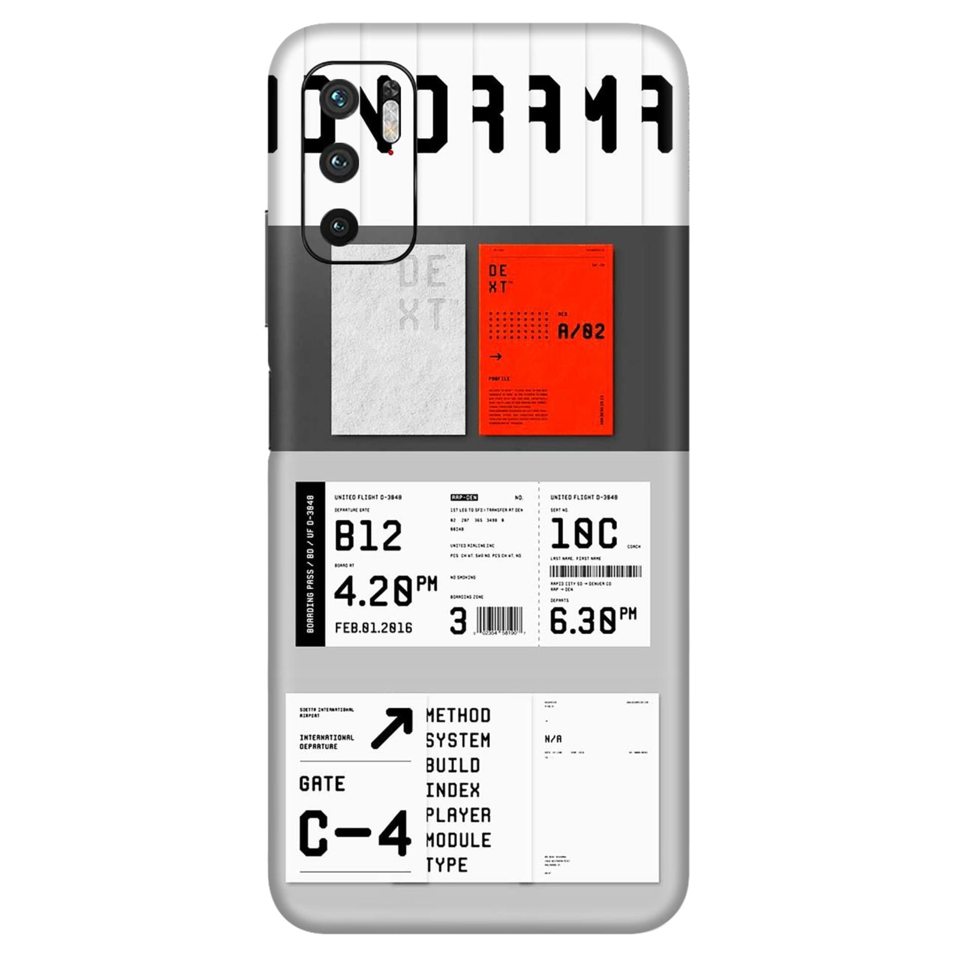 Redmi Note 10T Boarding Passion skins