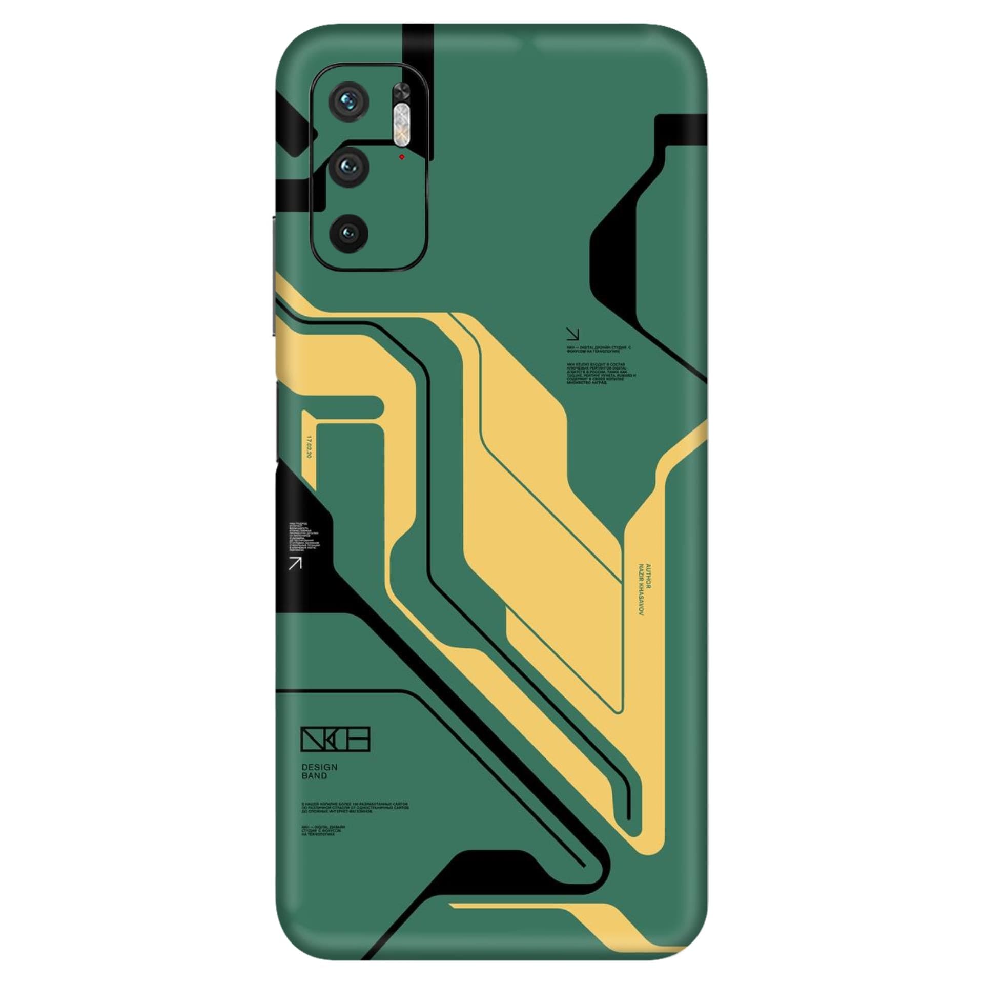 Redmi Note 10T Circuit Green skins