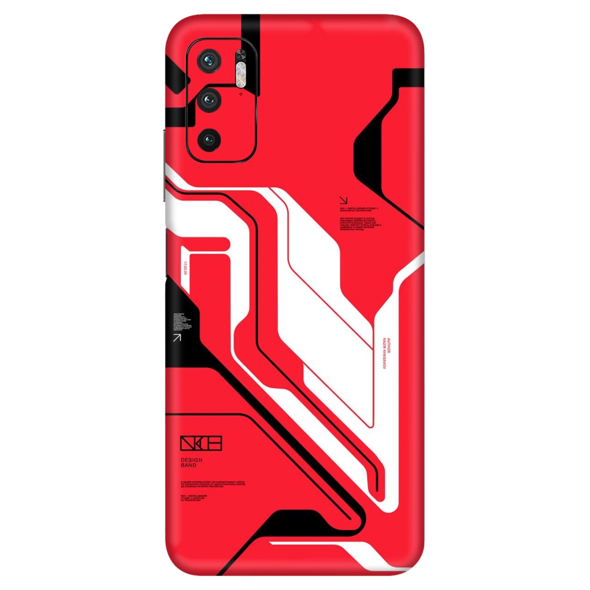 Redmi Note 10T Cyber Red skins