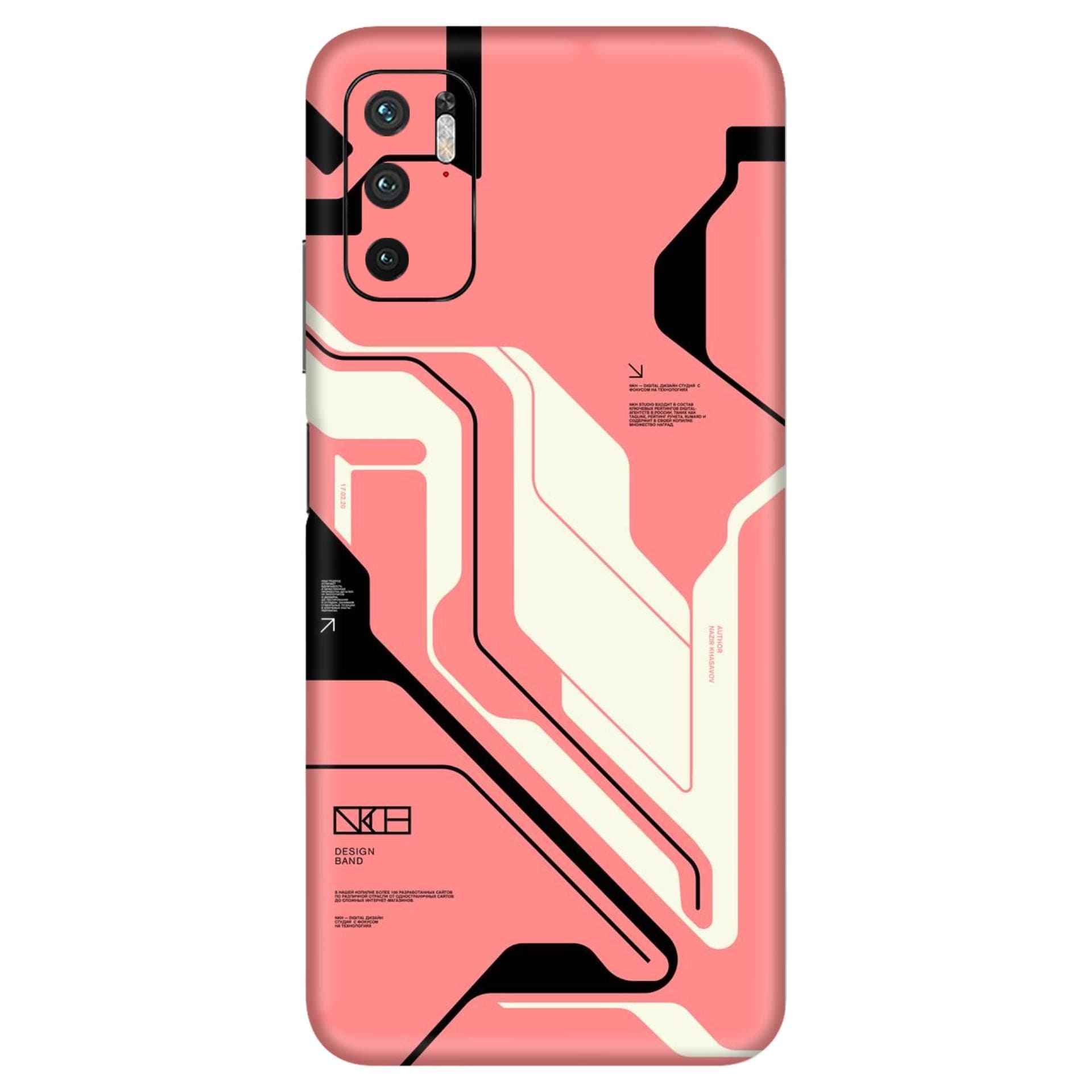 Redmi Note 10T Cyber pink skins