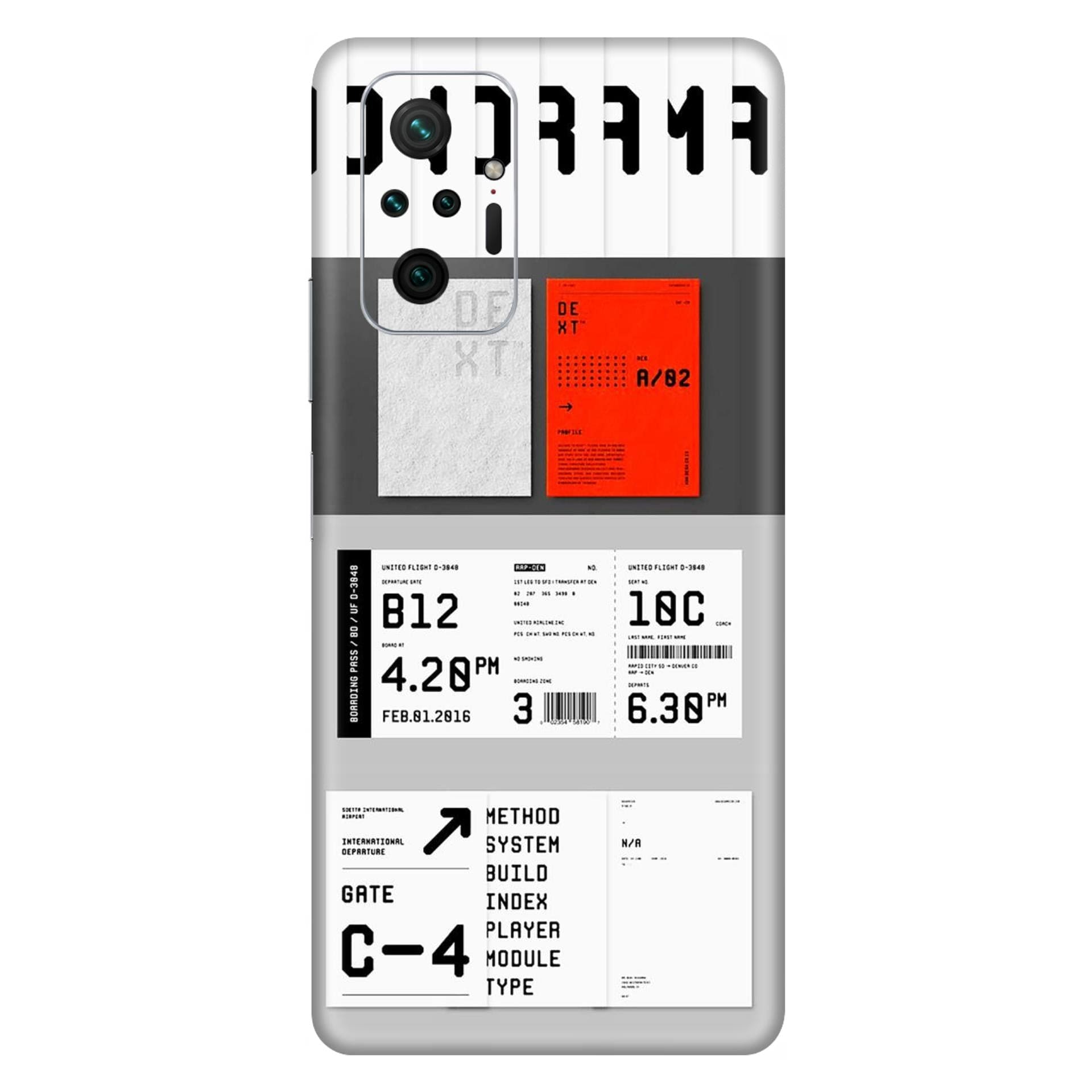 Redmi Note 10 Pro Max Boarding Passion skins