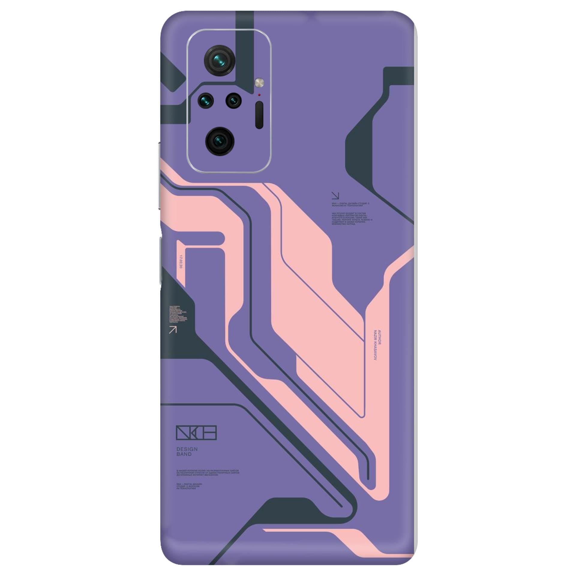 Redmi Note 10 Pro Purple Cyberpunk skins