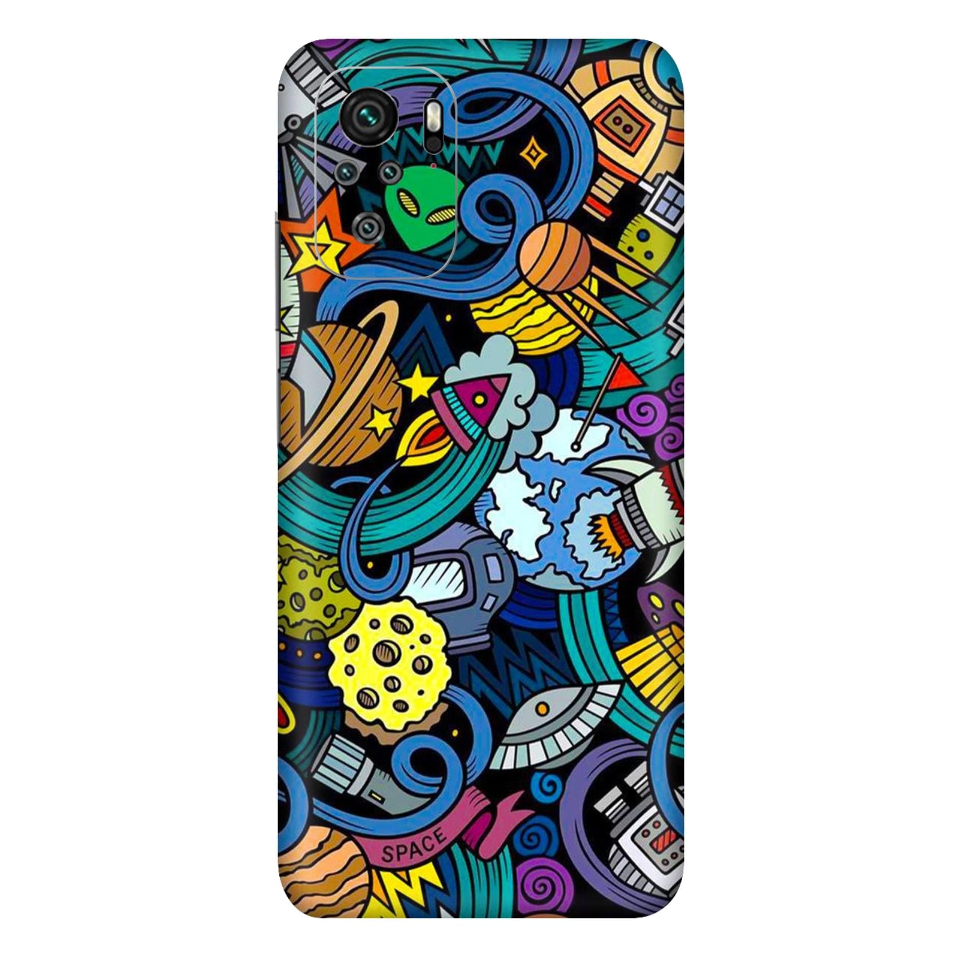 Redmi Note 10 Space Doodle skins