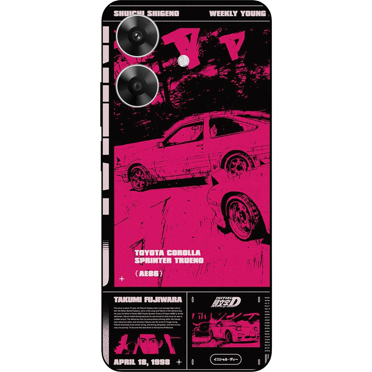 Retro Toyota skin on Realme Narzo N61 by Decalz