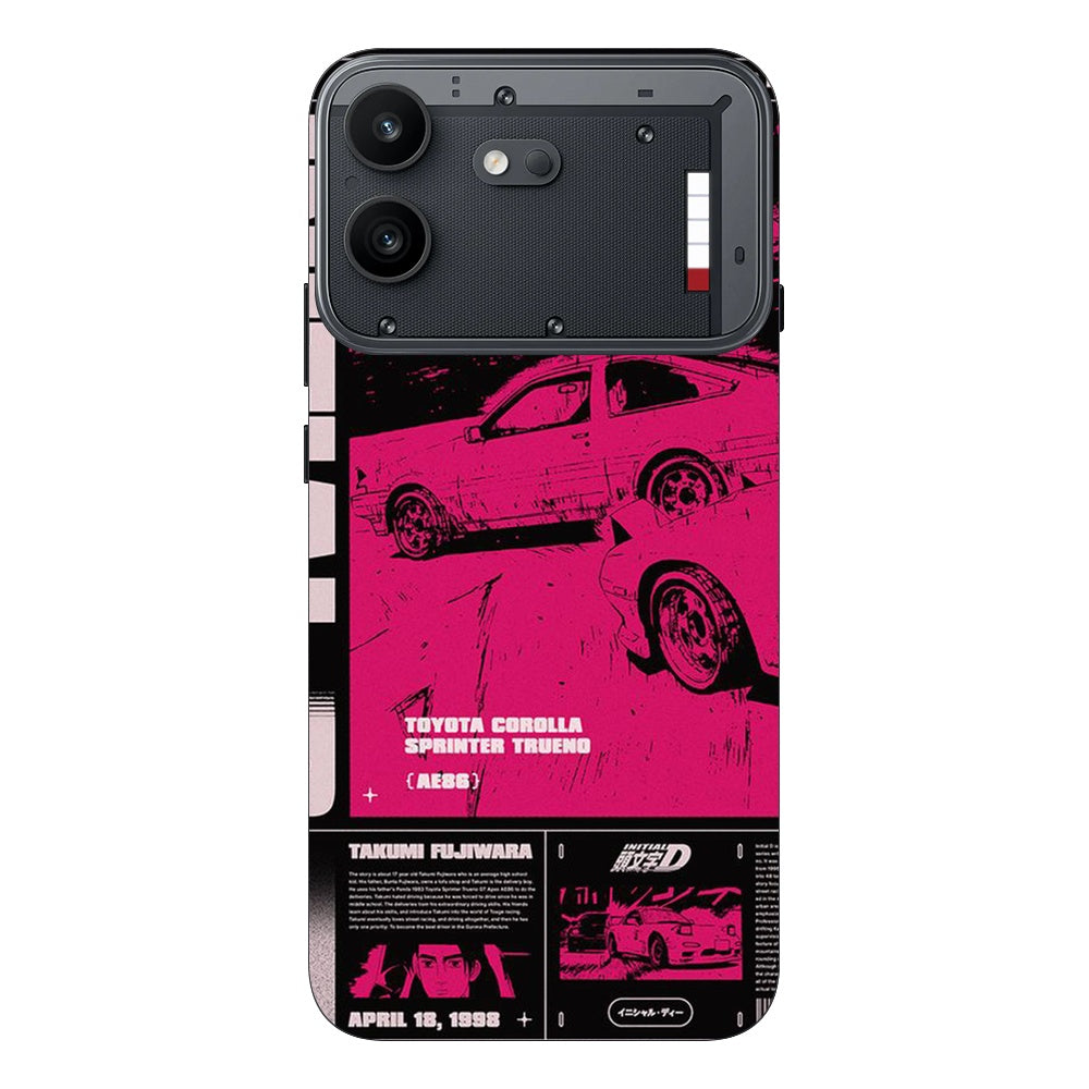 Retro Toyota skin on Nothing Phone 4B by Decalz