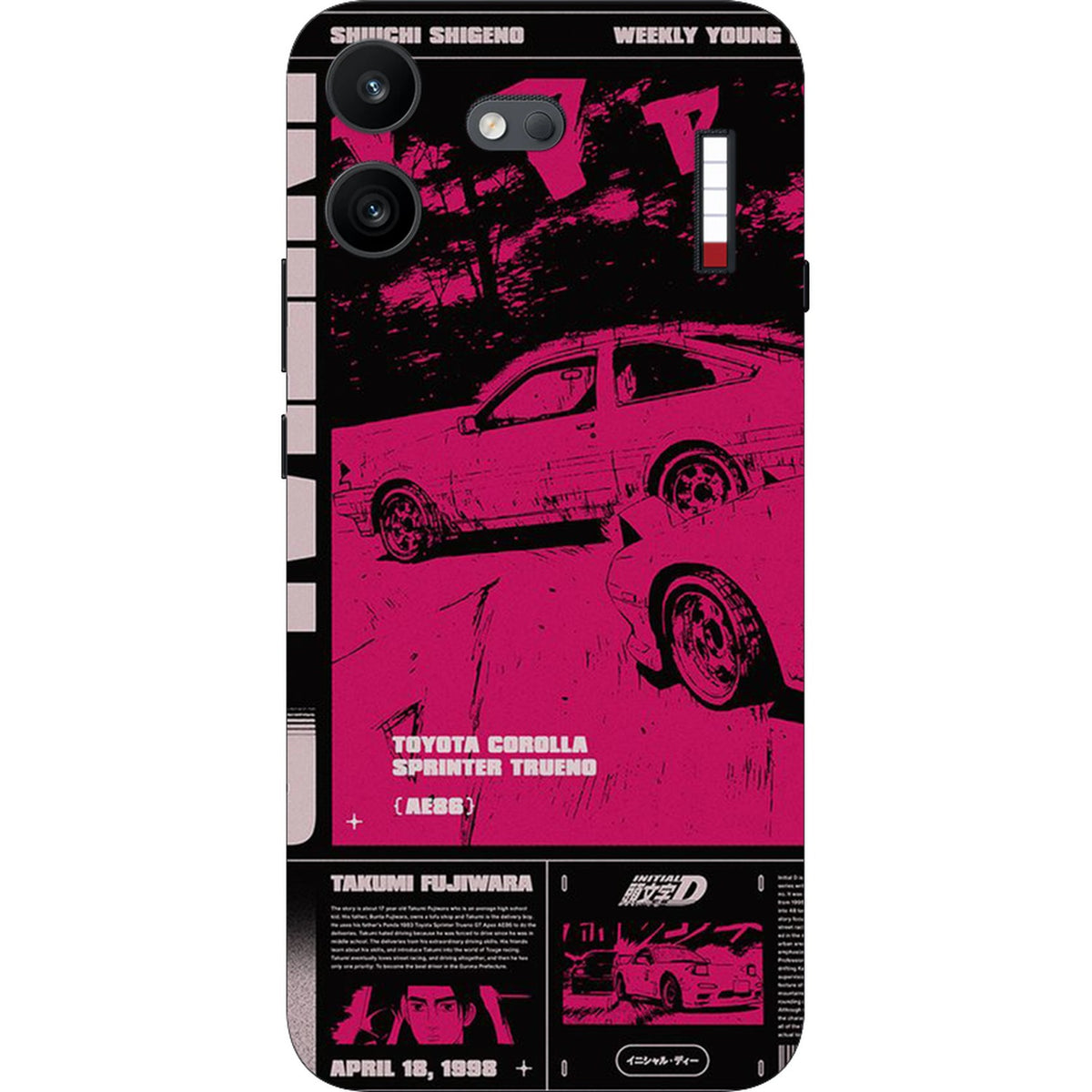 Retro Toyota skin on Nothing Phone 4B by Decalz