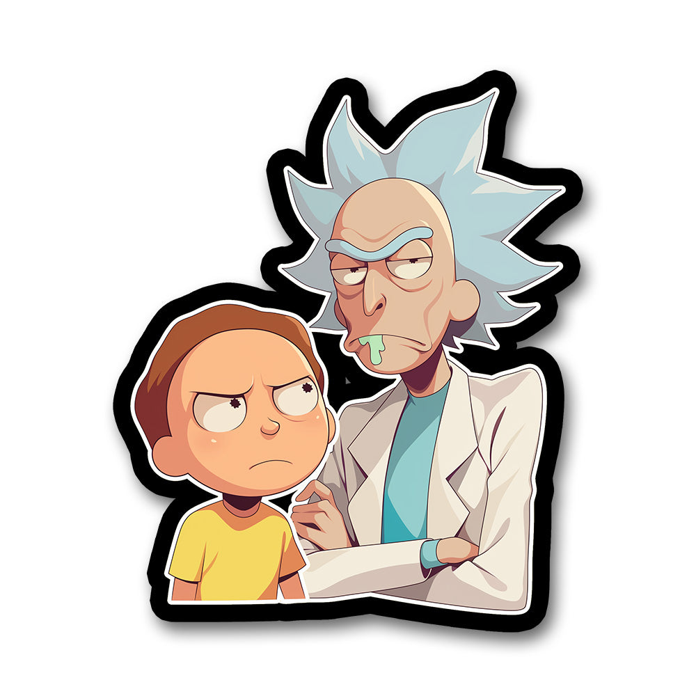 Rick And Morty Duo Cartoon Sticker