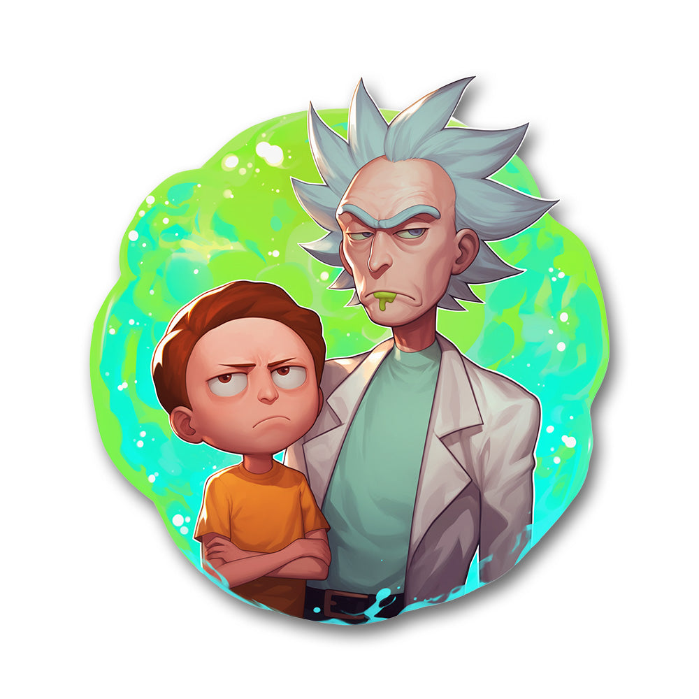 Rick And Morty Green Portal Sticker