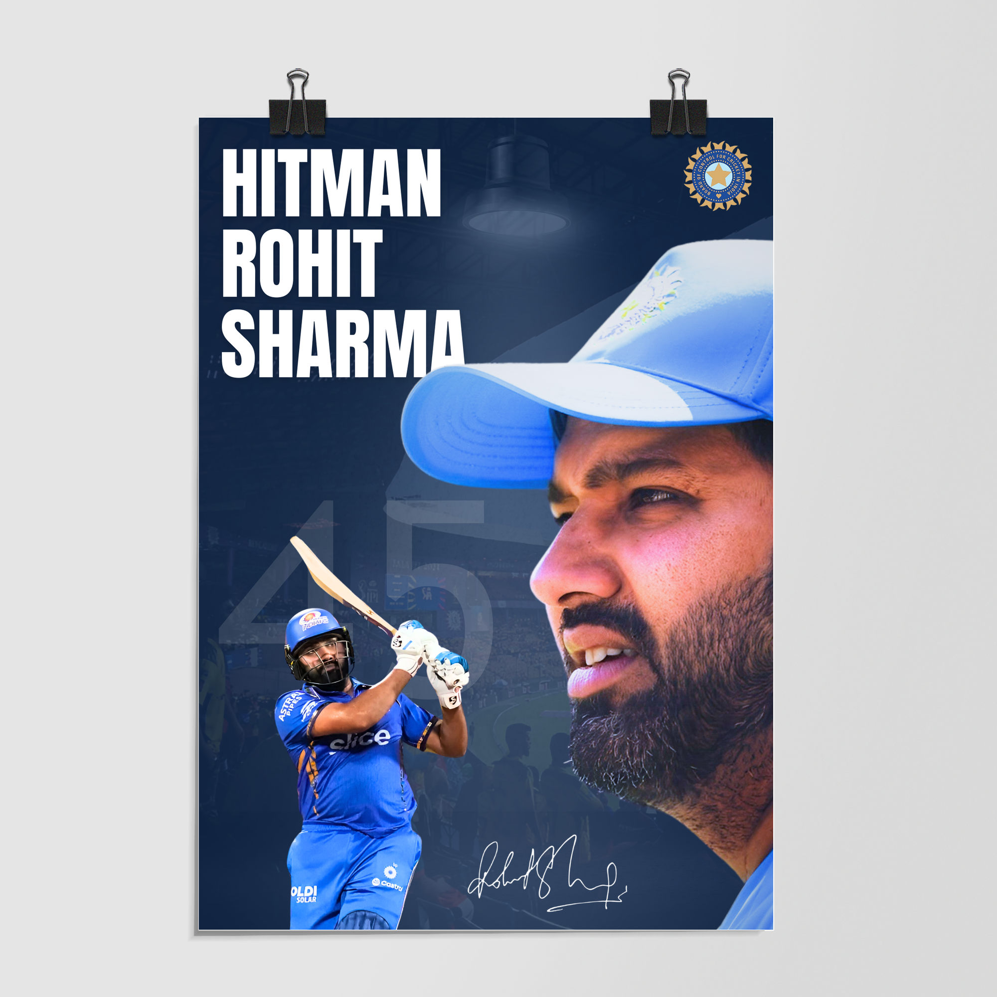 Rohit Sharma Navy by Decalz