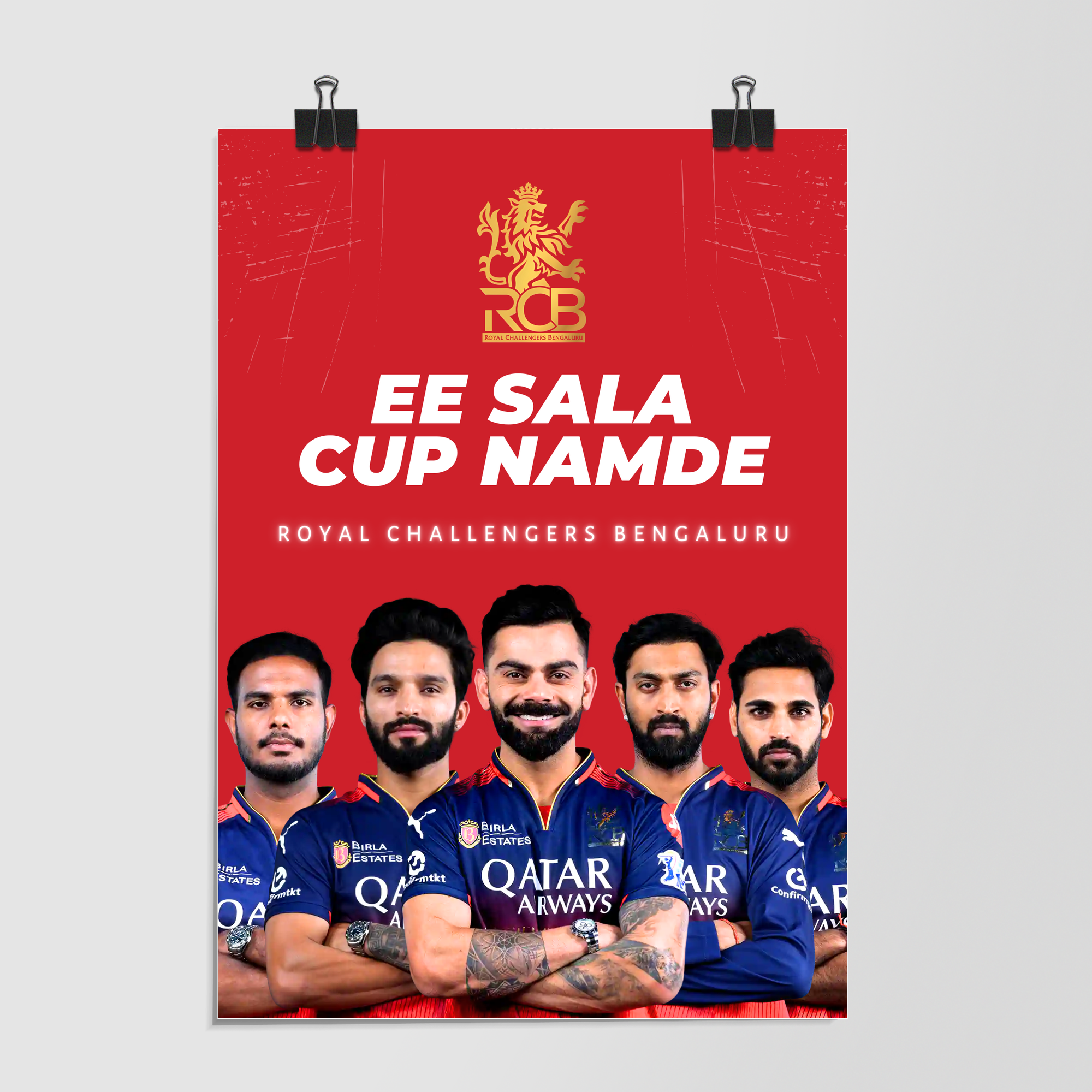 Royal Challengers Bengaluru Ee Sala Cup Namde by Decalz