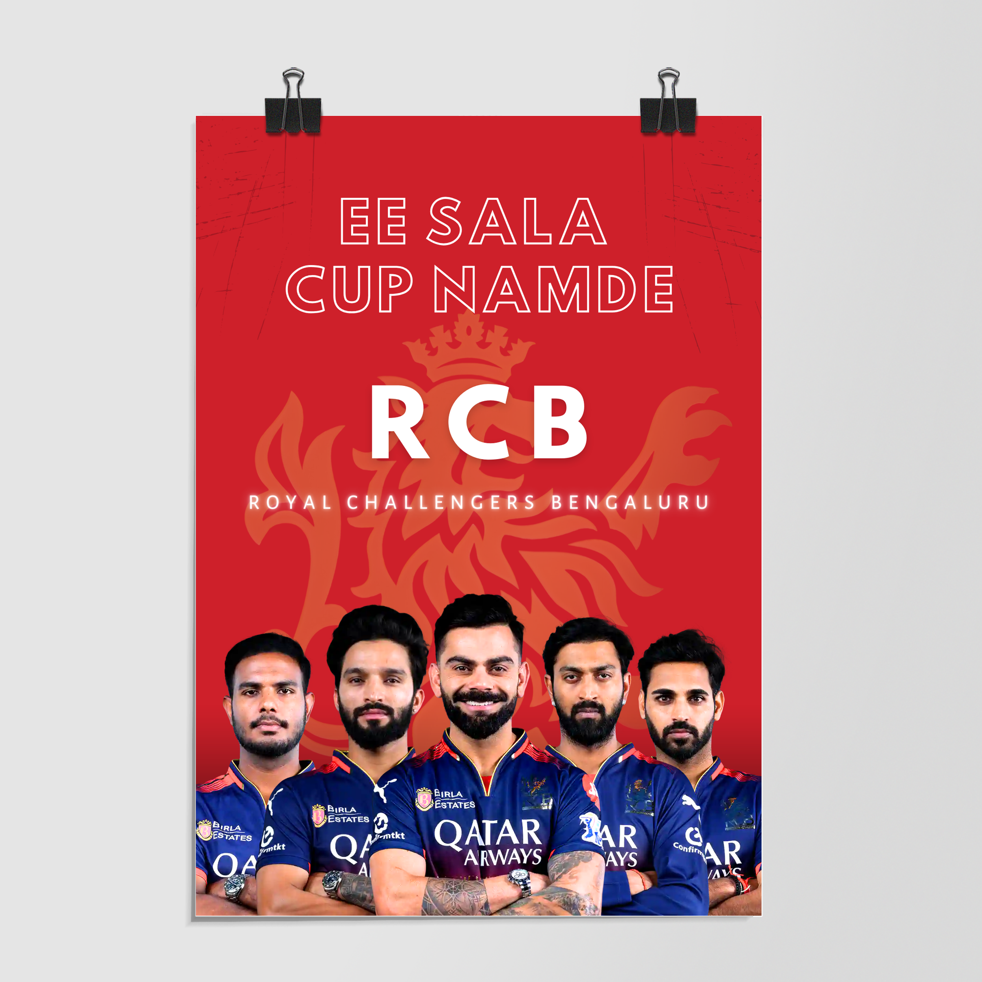Royal Challengers Bengaluru Ee Sala Cup Namde Dramatic by Decalz
