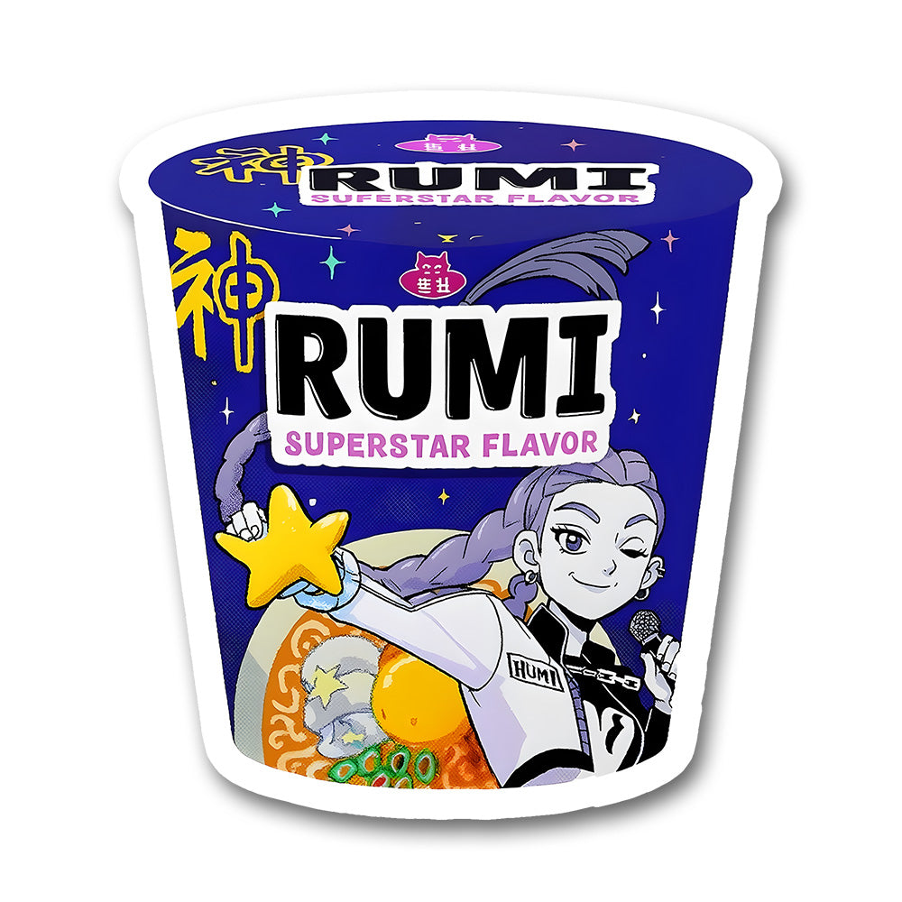 Rumi Superstar Ramen Cup K Pop Demon Hunters Sticker