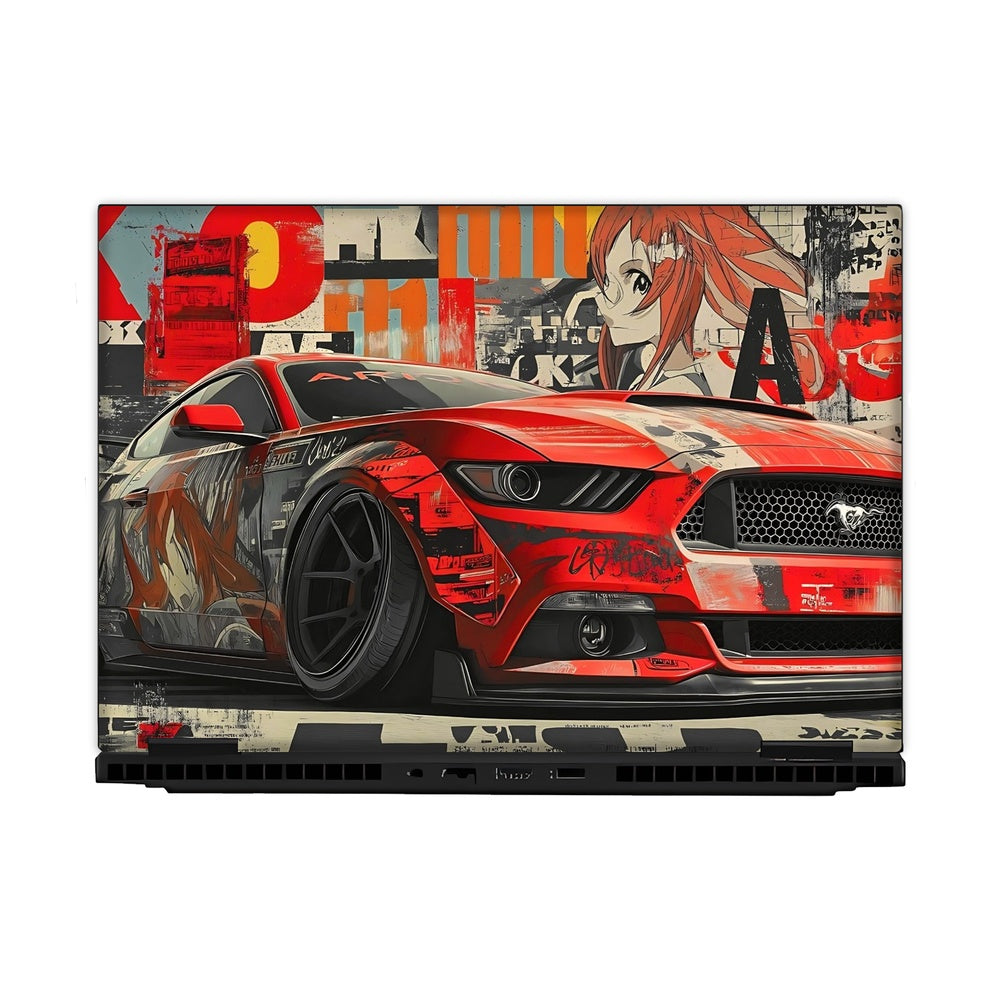Scarlet Horsepower skin on Hp Omen Gaming 16-AM0241TX by Decalz