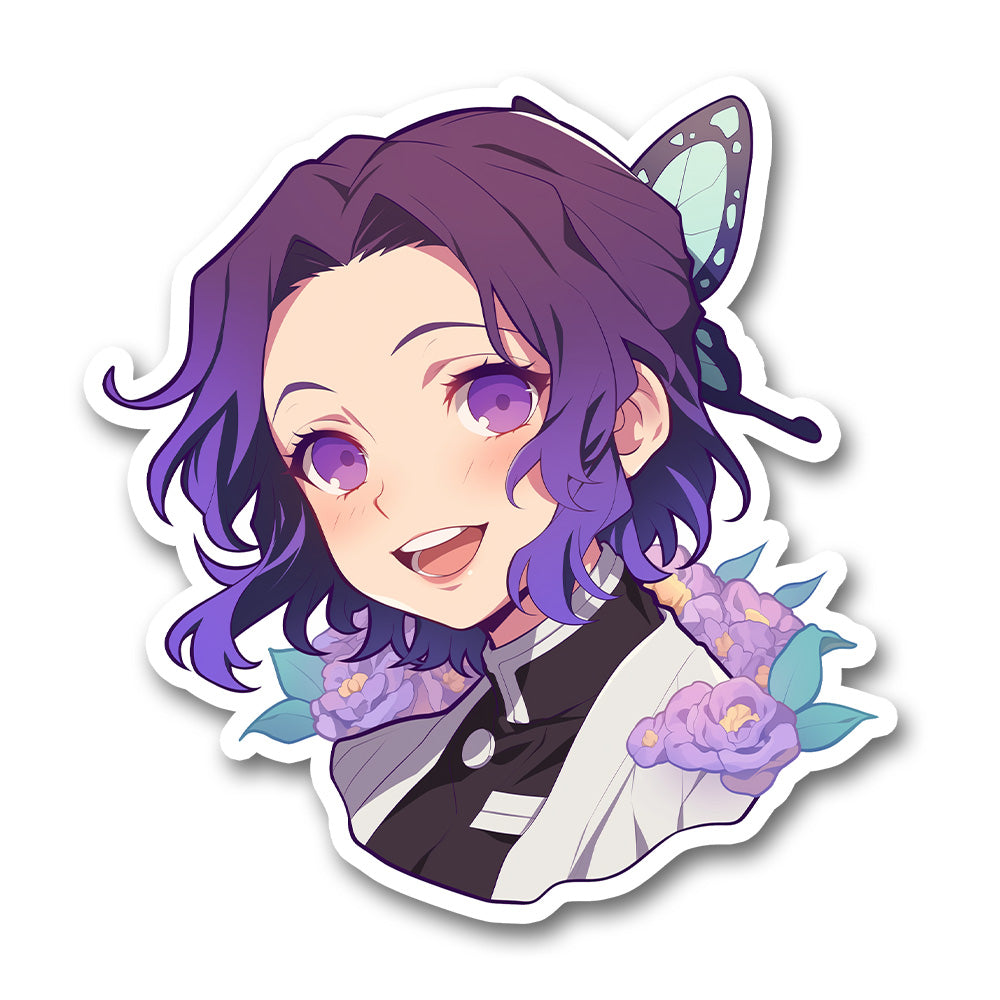 Shinobu Kocho Kawaii Demon Slayer Sticker