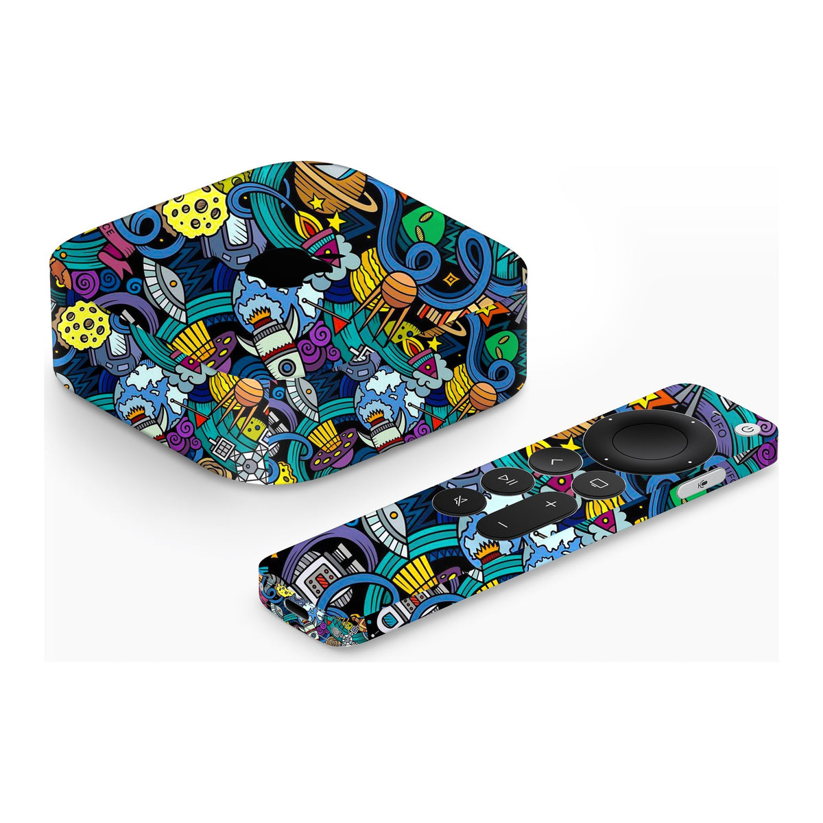 Space Doodle Apple TV 4K (2022) skin by Decalz