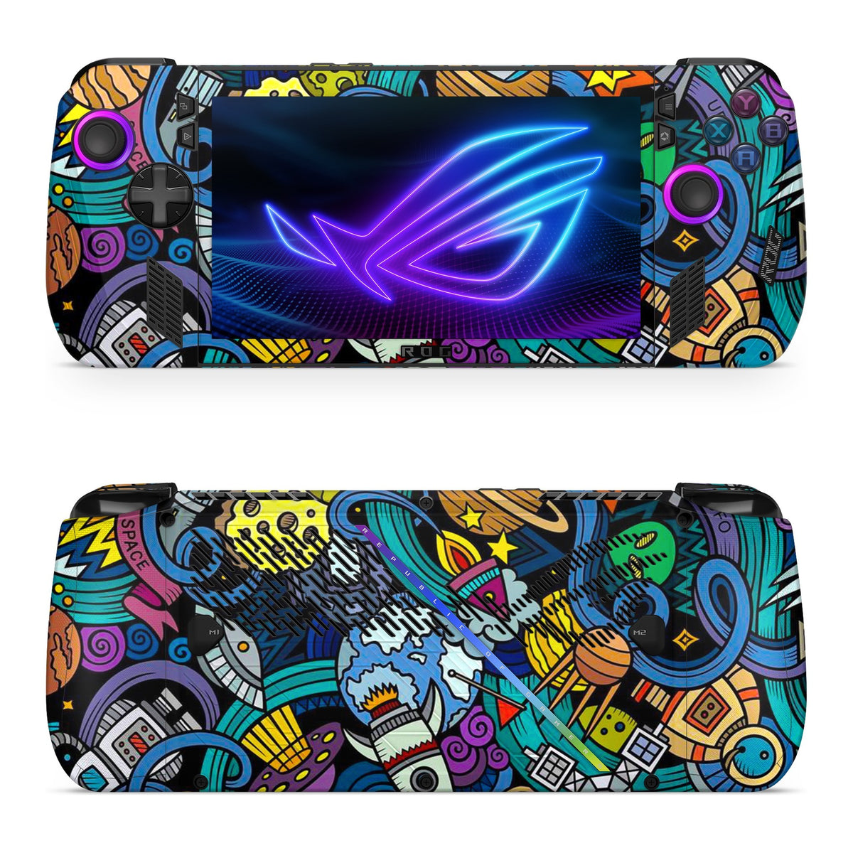 Space Doodle Asus ROG Xbox Ally X skin by Decalz