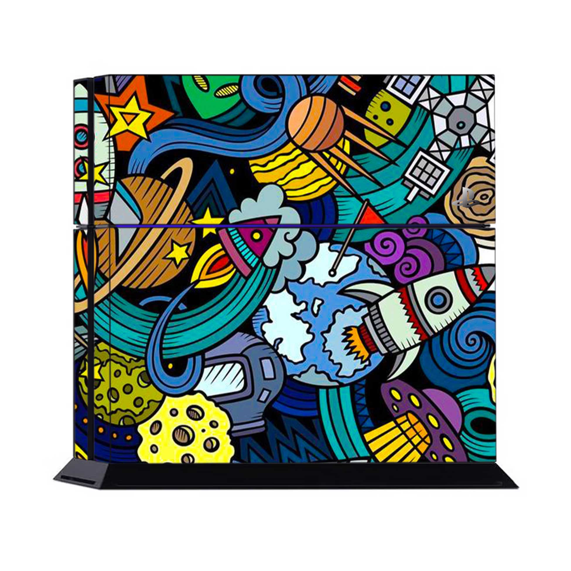 Space Doodle PlayStation 4 Fat Skins & Wraps