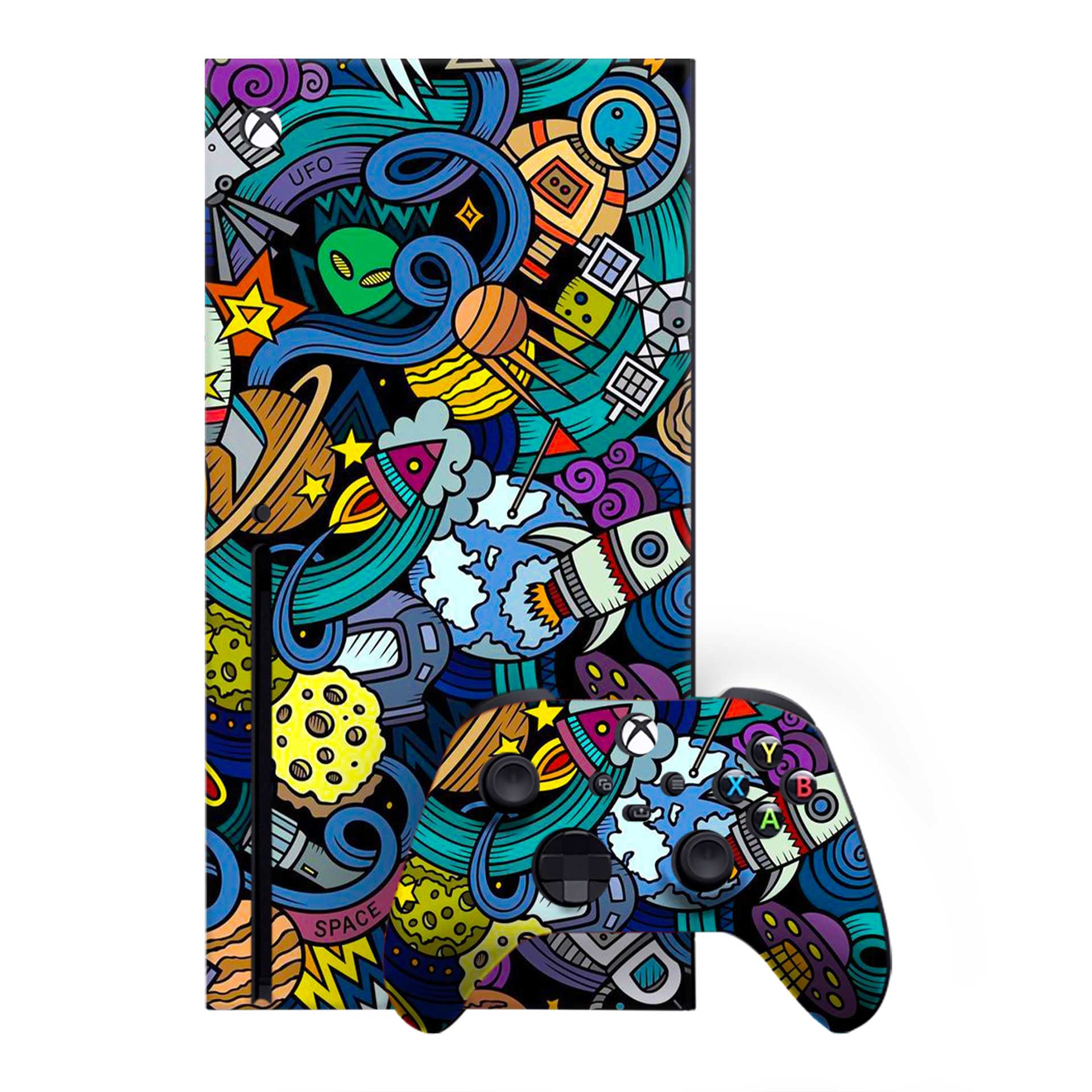 Space Doodle Xbox One X Skins & Wraps