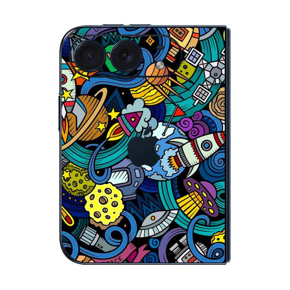 iPhone Duo Space Doodle skin