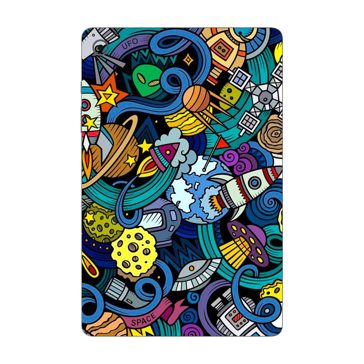 Space Doodle skin on Samsung Galaxy Tab S10 Lite by Decalz