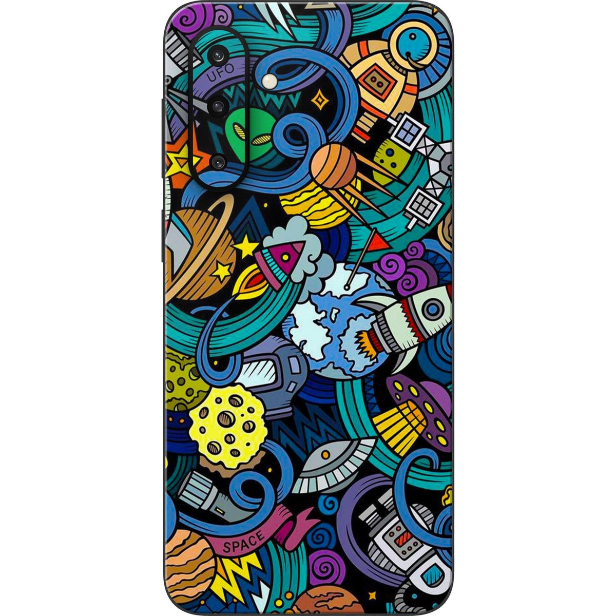 Space Doodle skin on Samsung Galaxy F36 (5G) by Decalz