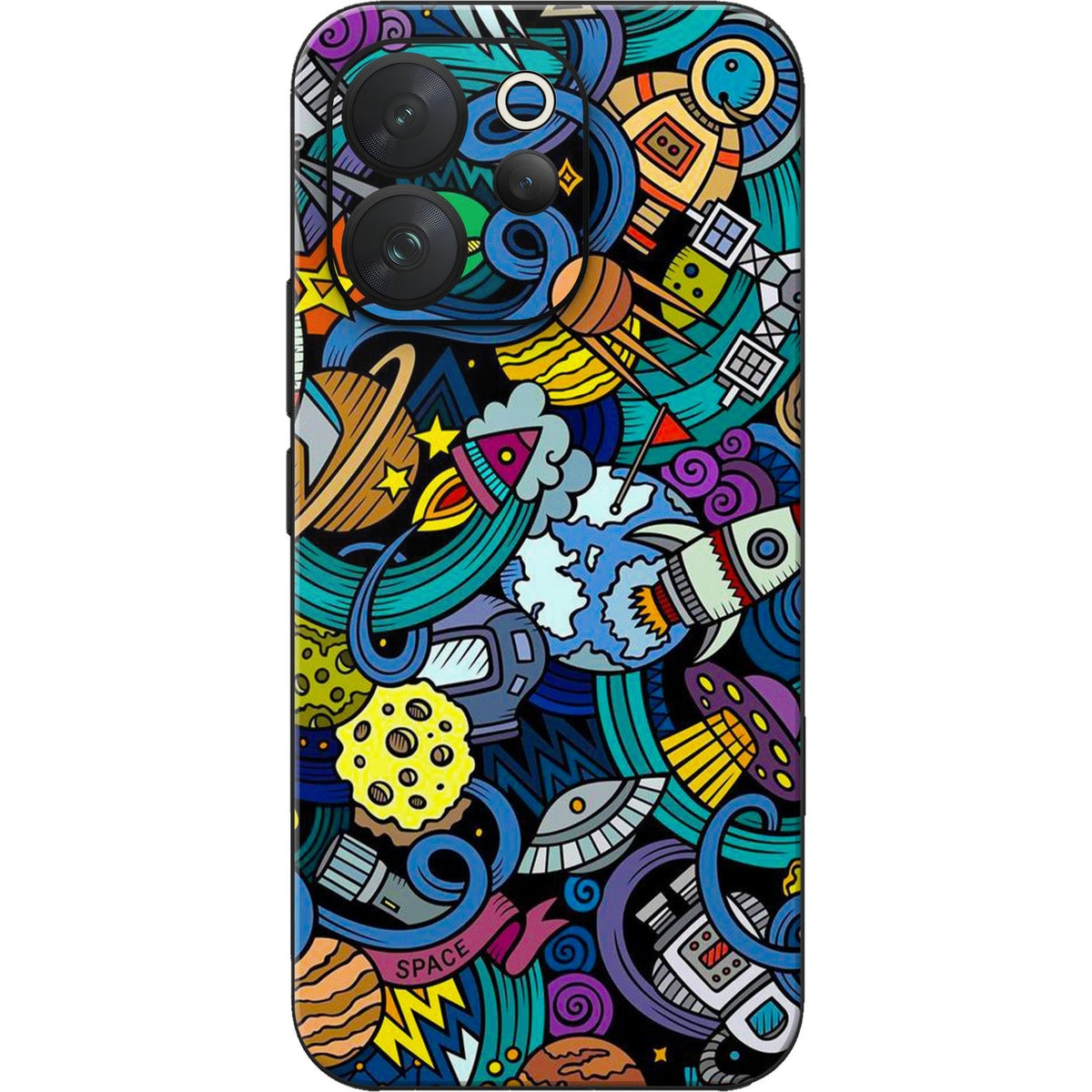Space Doodle skin on Vivo V70 (5G) by Decalz