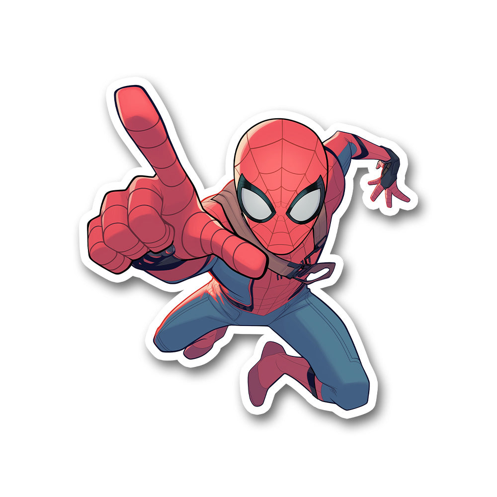 Spider Man Action Swing Comic Sticker
