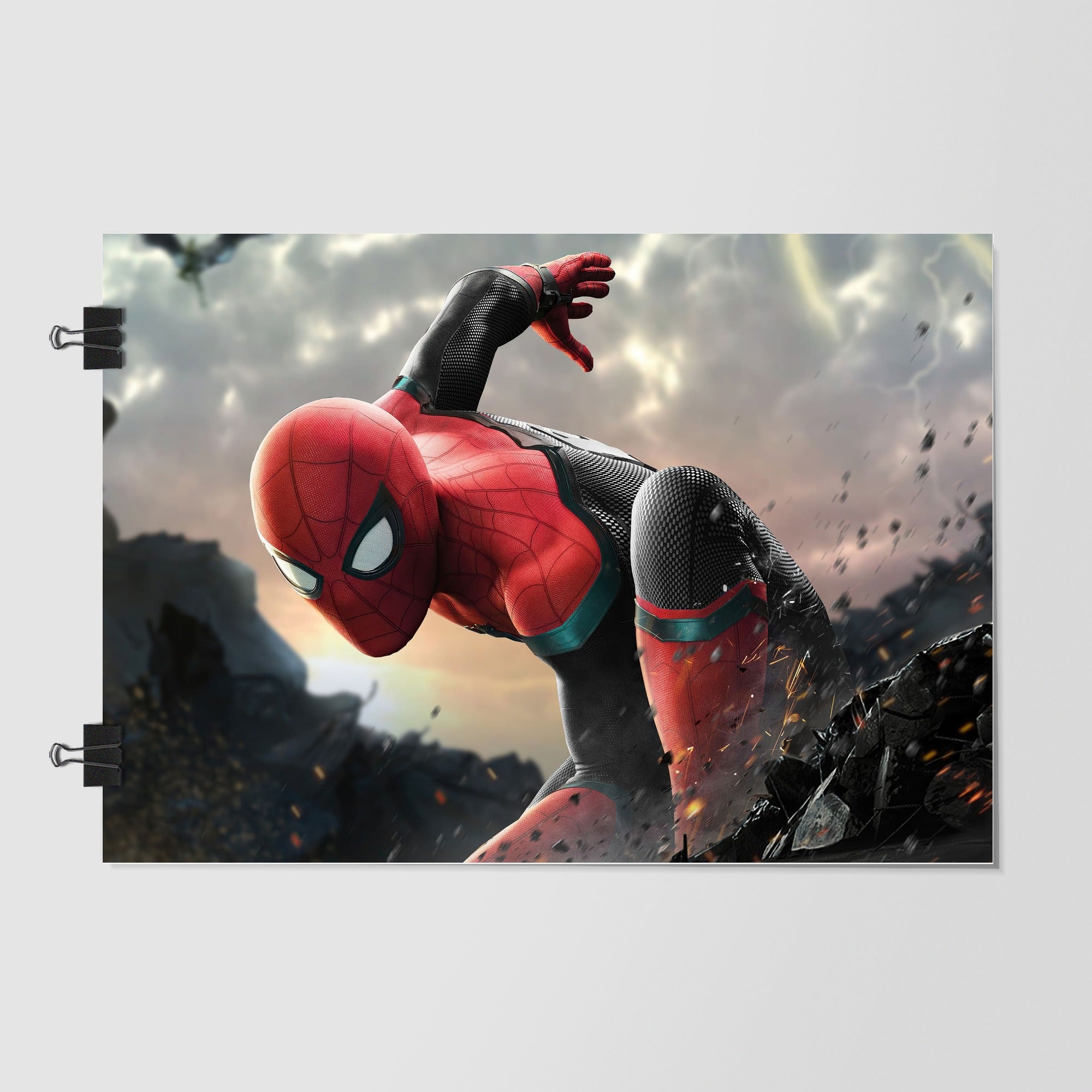 Spider Man Black Action Pose by Decalz